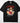 Cowgirl Wild DTF transfer on black Comfort Colors t-shirt with western portrait, desert landscape, and saguaro cactus design