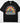 It's a Beautiful Day for Learning DTF transfer on black Comfort Colors t-shirt with retro rainbow, book, pencils, and checkered border