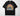 It's a Beautiful Day for Learning DTF transfer on black Comfort Colors t-shirt with retro rainbow, book, pencils, and checkered border