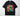 It's a Good Day to Learn DTF transfer on black Comfort Colors t-shirt with rainbow lettering, smiley daisies, apple, and pencil
