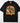 Cowgirl DTF transfer on black Comfort Colors t-shirt with retro sunset circle and horse riding vintage western design