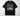 Lookin' Cool for Back to School DTF transfer on black Comfort Colors t-shirt with retro star sunglasses and groovy lettering