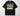 Juneteenth Vibes Only black t-shirt with retro typography and Pan-African zigzag borders on Comfort Colors blank