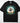 Vintage western cowgirl tee in black with ornate turquoise frame, steer skull, and cacti DTF print on Comfort Colors
