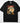 Love Deeper Than The Ocean DTF transfer on black Comfort Colors t-shirt with romantic campfire scene, cowgirl, and sunset in warm earth tones
