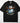 Disco Cowgirl DTF transfer on black Comfort Colors t-shirt with disco ball, cow-print cowboy hat, and retro lettering