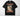 This Country Needs More COWGIRLS DTF transfer on black Comfort Colors tee showing retro western text, floral-embroidered cowboy boots, and teal cowboy hat with blossoms
