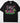 COW GIRL DTF transfer on black Comfort Colors t-shirt with cowhide print, pink text, lightning bolt, pink flowers, and desert cacti on grass