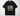 Lookin' for Adventure retro western DTF transfer on black Comfort Colors t-shirt featuring cowboy tipping hat against southwestern sunset
