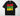 Black Juneteenth t-shirt with raised fist outline over Pan-African flag horizontal stripes and 1865 date on Comfort Colors blank
