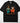 Born to Be Wild DTF transfer on black Comfort Colors t-shirt featuring cartoon cowboy walking with bright orange longhorn bull
