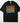 Black Comfort Colors preschool graphic t-shirt with retro rainbow design - DTF Town blank apparel