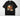 Howdy western DTF transfer on black Comfort Colors oversized tee with cowboy boots skull hat and desert sunset design