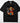 Fast Draw True Aim DTF transfer on black Comfort Colors oversized tee with cartoon cowboy gunslinger holding revolver