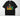 Black t-shirt with bold BLACK OWNED text in Pan-African red green yellow colors featuring brown raised fist with gold crown and broken silver chains on Comfort Colors blank"