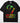 Black Juneteenth t-shirt with Africa silhouette in Pan-African green yellow red colors and nested profile cutouts reading Juneteenth Is My Independence Day on Comfort Colors blank