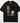 Cowgirl Spirit DTF transfer on black Comfort Colors t-shirt with cute cartoon cowgirl character, longhorn skull, and pink heart in turquoise and brown