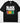 Black t-shirt with bold white Black Power text above fully charged battery graphic in Pan-African red orange yellow green colors on Comfort Colors blank