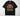 Employment Is Nature's Physician black t-shirt with red, white, and gold labor quote design featuring hard hats, raised fist with wrench, and gears on Comfort Colors blank
