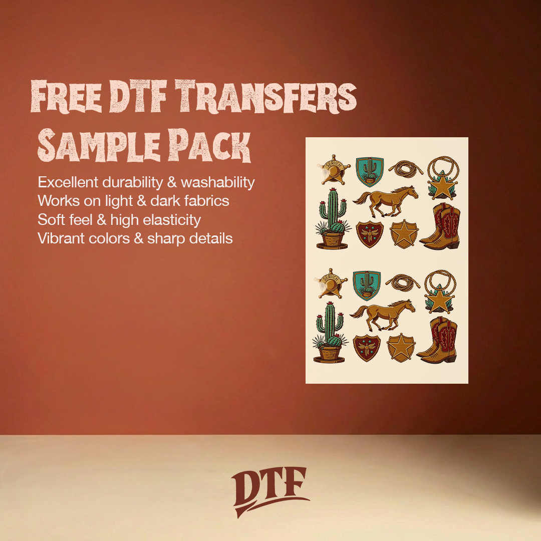Free DTF Transfers Sample Pack