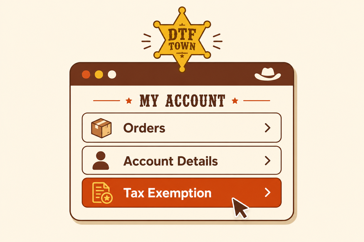 Navigate to your profile and open Tax Exemption